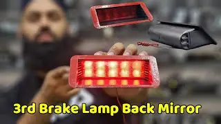 Universal 3rd Brake Lamp Back Mirror F11 10 LED Tail Light 1 Pcs | For Project Cars | Portable