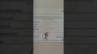 new Certificate Of Authenticity' for my original oil paintings #art #certified #painting #oilartist