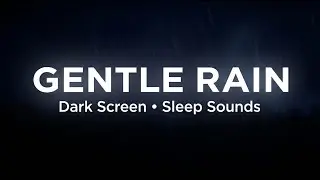 Gentle Night Rain (10 HOURS) 🌙 Dark Screen Sleep Sounds for Deep Sleep & Insomnia Relief