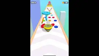 2048 | Rolling Stack Run | Level Up Circles #ballgamezone #levelup #viralshorts #viralshort #fyp