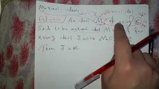 مرحلة ثالثة _ جبر حلقات _ المثالية العظمى