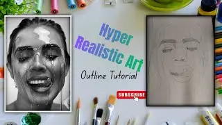 Hyper realistic potrait | Step by Step | for Beginners #videos #art #viral #V.Z_ART_717