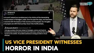 US Vice President JD Vance With Indian-Origin Wife Usha Witnesses Pahalgam attack in India