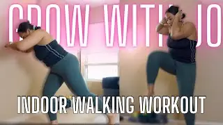 I tried a GrowWithJo's 5 mile indoor walking workout!