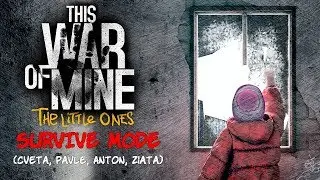 This War of Mine -The Little Ones DLC Survive Mode(Cveta, Pavle, Anton, Ziata) Playthrough Gameplay