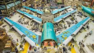 Extreme Modern Factory Engine Manufacturing Technology Processing, Amazing Airplane Turbine Machines