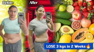15 Days Weightloss Challenge | Lose 3 kgs In 2 Weeks | Full Day Diet Plan For Weightloss In Hindi 🔥😍