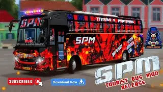 💥🤩🎀 SPM TOURIST BUS MOD & LIVERY RELEASE DOWNLOAD NOW 🥳🎀#bussimulatorindonesia 