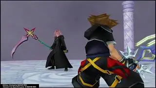 Kingdom Hearts 2.5 (PS4) - Marluxia Data Replica Boss Fight (Reaction Command Only)