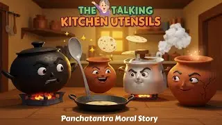 The Talking Kitchen Utensils | Panchatantra Moral Story in English | Cartoon Moral Story #cartoon