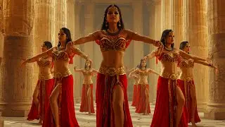 Egyptian Belly Dance Queens in Ancient Temple | Cleopatra Oriental Performance