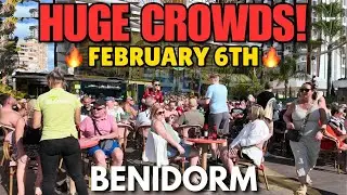 Benidorm - PACKED Pubs, Bars & Happy Tourists! 😱🍻┃It's a Busy Friday!