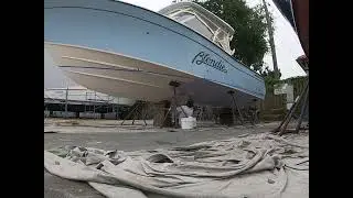 first time laps sorry no sound #boatlife #boatrepairs