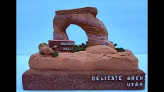 Delicate Arch Handmade Diorama - Moab in Grand County, Utah.