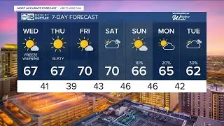 Cold winter weather moving into Arizona