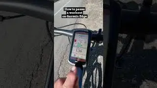 Как приостановить тренировку на Garmin Edge #велосипед