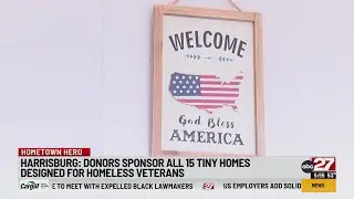 Donors sponsor tiny homes designed for homeless veterans