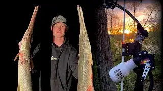 Bowfishing MASSIVE gar with the NEW AMS HOOLIGAN V2