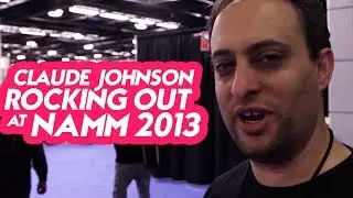 Claude Johnson rocking out at NAMM 2013