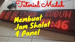 Tutorial Membuat Jam Jadwal Sholat 4 Panel , Membuat Frame dan Proses Perakitannya