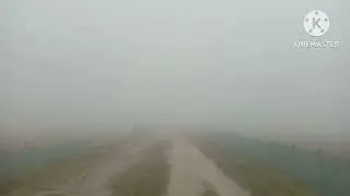 fog village road walking