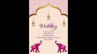 Customized Wedding invitation Video | Digital Invite by Save Your Invites