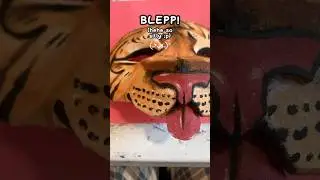Making a Dollar Tree therian mask! #therian #therianthropy #theriangear #quadrobics #catmask #furry