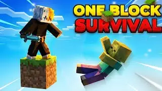 I Started🔥One Block Series In Minecraft Pe || part-1