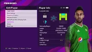 PES 2020 - CLASSIC AFRICAN LEGEND ALL STAR (PS4) NEW KIT I DESIGN