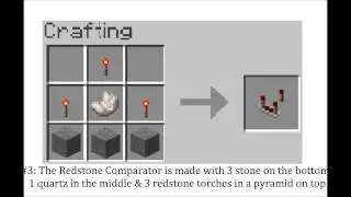 Minecraft - Crafting Recipes - Redstone Torch - Minecraft Crafting Guide
