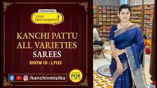 Kanchi Pattu All Varieties Sarees Collection  89 0001 0002 | Kancheepuram Varamahalakshmi Silks LIVE