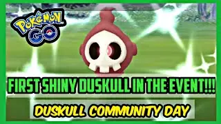 CATCHING MY FIRST AND LAST SHINY DUSKULL IN DUSKULL COMMUNITY DAY OF POK&Eacute;MON GO | ONLY GOT ONE!!!