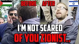 ZIONIST Slaps Pro-Palestinian Man, Then Things Escalate Fast