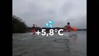 December Iceswim with my daugther & friends