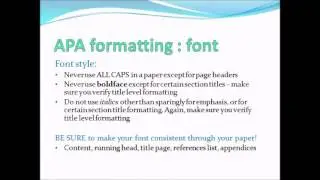 APA formatting PowerPoint Presentation