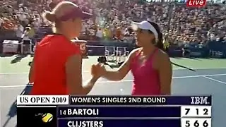 Kim Clijsters vs Marion Bartoli 2009 US Open R2 Highlights