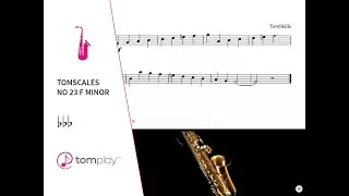 F Melodic Minor Soprano Saxophone (Sheet Music and Backing Track) 🎷