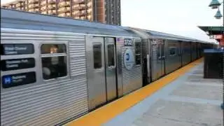 Special! IND R32 Shuttle (H) and R46 (S) at Beach 98th Street