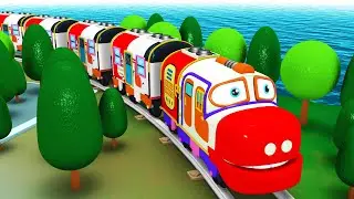 Chugging Express: Toy Factory Toy Train Cartoon Cartoon Express Train | Chuggi The Toy Cartoon Train