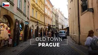 Prague Old Town Charles Bridge Walking Tour [Winter 2022][4K]