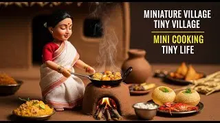 Miniature Village Daily Routine ASMR | Tiny Indian Village Life Cooking | Mini Kitchen Vlog
