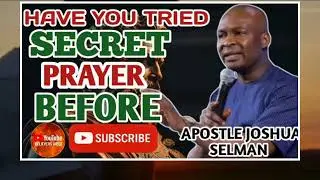 PARTAKE IN SECRET PRAYERS 🙏 BECAUSE IT HELP DRAW YOU CLOSER TO GOD APOSTLE JOSHUA SELMAN 