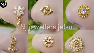 gold nose pin designs with price 2025 // nose pin design gold latest// nose pin design diamond#gold​