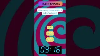 Math Enigma: A Baker's Dozen #riddles #braingame  #collegeprep #interactivelearning