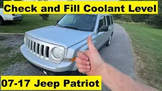 How to Check and Fill Coolant Jeep Patriot 07 08 09 10 11 12 13 14 15 16 17 2013 2014 2015 2016 2017