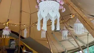 Bohemian wedding macram&eacute; 