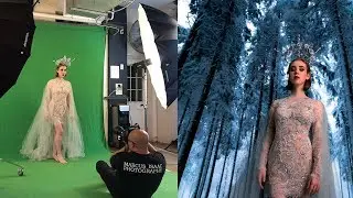 'Snow Queen' Photoshoot with Green Screen
