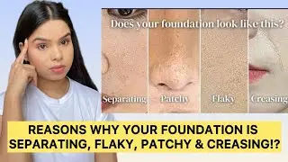Why Your Foundation Looks Patchy, Flaky & Creases | Fix Foundation Mistakes! #makeupmistakes #makeup