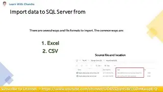 How To Import Data to SQL Server