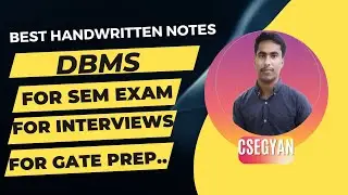 DBMS best handwritten notes | Dbms interview Question | Dbms notes |